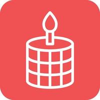 Scented Candle Icon Vector Design