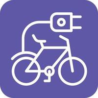 Electric Bicycle Icon Vector Design