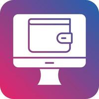 Online Wallet Icon Vector Design