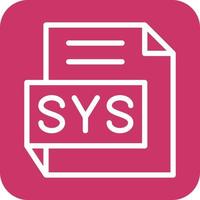 sys icono vector diseño