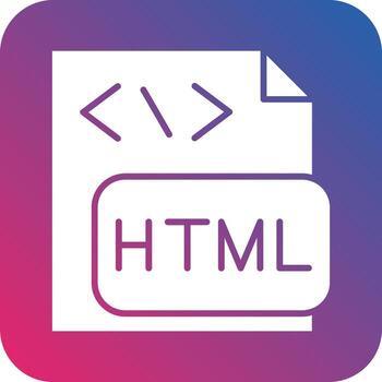 HTML File Icon Vector Design