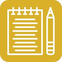 Taking Notes Icon Vector Design