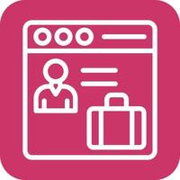 Web Portfolio Icon Vector Design