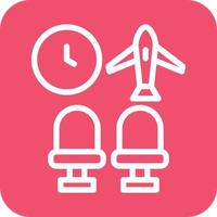 Airport Waiting Room Icon Vector Design