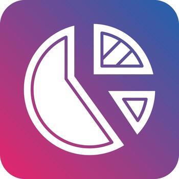 Pie Chart Icon Vector Design