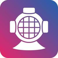 Diving Helmet Icon Vector Design