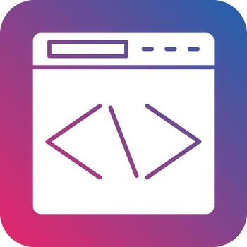 codificación icono vector diseño