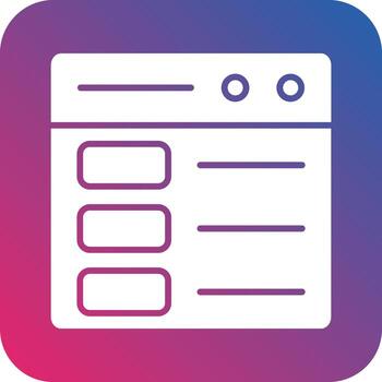 Web Layout Icon Vector Design