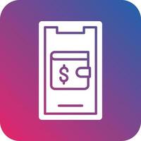 Mobile Wallet Icon Vector Design