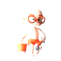 3d karakter ontwerp png