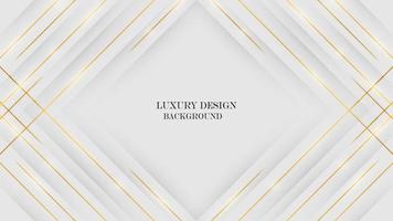 lujo resumen elegante blanco antecedentes con brillante oro línea. lujo elegante tema diseño vector