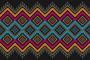 Carpet flower pattern art. Geometric ethnic seamless pattern in tribal. American, Mexican style. vector