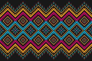 Carpet flower pattern art. Geometric ethnic seamless pattern in tribal. American, Mexican style. vector