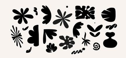 resumen maravilloso floral póster y2k. moderno de moda minimalista estilo. mano dibujado para fondo de pantalla, pared decoración, tela, tarjeta postal, cubrir, plantilla, bandera. vector