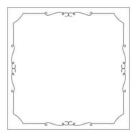 hand drawn outline background and frame vector
