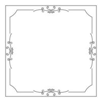 hand drawn outline background and frame vector