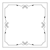hand drawn outline background and frame vector