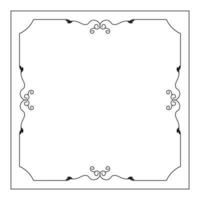 hand drawn outline background and frame vector