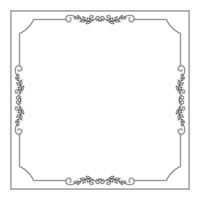 hand drawn outline background and frame vector
