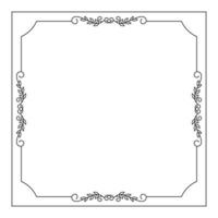 hand drawn outline background and frame vector