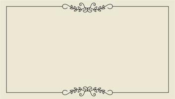 hand drawn outline background and frame vector