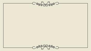 hand drawn outline background and frame vector