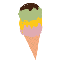 Ice cream isolated on transparent png