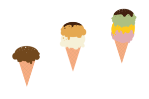 Ice cream isolated on transparent png