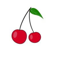 Red Cherry a juicy fruit isolated png