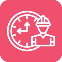 Working Hours Icon Vector Design