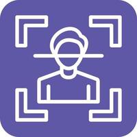 Facial Recognition Icon Vector Design