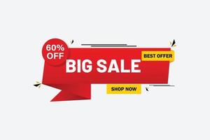 Vector big sale banner element design.