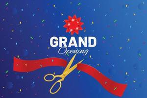 Vector grand opening event design.