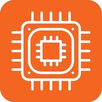 CPU Processor Icon Vector Design