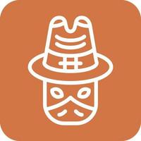 bandido icono vector diseño