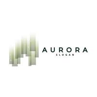 Aurora logo, ligero ola vector, naturaleza paisaje diseño, producto marca modelo ilustración icono vector
