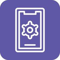 Mobile Settings Icon Vector Design