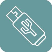 Usb Drive Icon Vector Design