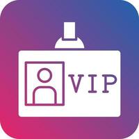 VIP Pass Icon Vector Design