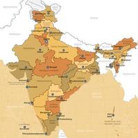 India país mapa vector