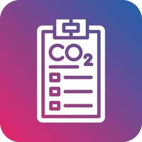 Carbon dioxide Report Icon Vector Design