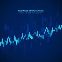 Business data statistic. Financial graph chart. Graph chart of stock market investment trading. Abstract analisys and statistic diagram. vector illustration