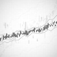 grafico gráfico de valores mercado inversión comercio. monitor Finanzas lucro y estadística. resumen análisis y estadística diagrama. vector