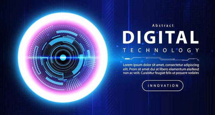 Digital technology banner blue green background concept, cyber technology light effect, abstract tech, innovation future data, internet network, Ai big data, lines dots connection, illustration vector