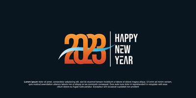 vector 2023 logo texto celebracion diseño modelo adecuado para bandera sitio web póster o saludo tarjeta