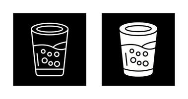 icono de vector de vaso de agua