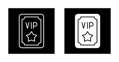 icono de vector de pase vip