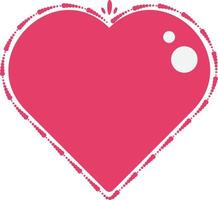 Red Love Heart Element vector