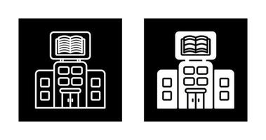 icono de vector de biblioteca