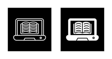 icono de vector de biblioteca en línea